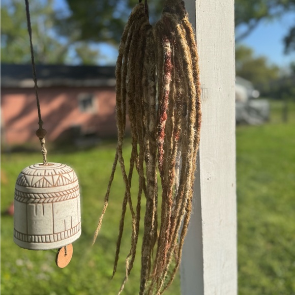 Handmade Calico Brown and Auburn single ended Dreadlock Extension set - Picture 1 of 6